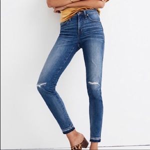 9” high rise Madewell jeans
